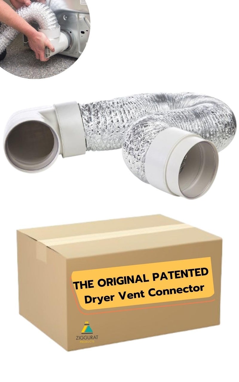 ZIGGURAT PRODUCTS STV-M Space-Saving Dryer Vent â€“ Airtight Seal, Durable Build, Complete Duct Connection Kit â€“ Designed for Tight Spaces by Ziggurat - Image 1